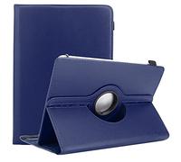 Cadorabo Étui pour Tablette Compatible avec ASUS Zenpad S 8.0 (Z580CA/Z580C) en Bleu FONCÉ - Housse de Protection en Cuir synthétique avec Fonction de Support - Étui à 360 degrés avec Bande élastique