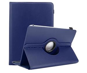 Cadorabo Étui pour Tablette Compatible avec Lenovo Tab 4 10 Plus (10.1") en Bleu FONCÉ - Housse de Protection en Cuir synthétique avec Fonction de Support - Étui à 360 degrés avec Bande élastique