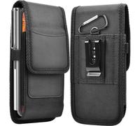 Cadorabo Étui pour téléphone portable avec clip ceinture pour Asus ZenFone 8 en NOIR - Housse de protection pratique avec mousqueton Case Cover Housse avec porte-stylo