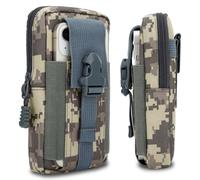 Cadorabo Etui Tactique Pour Téléphone Portable En Camouflage Bleu -Etui Molle-Edc Compatible Avec Nokia Lumia 630 / 635 -Porte-Téléphone Militaire, Sacoche De Hanche