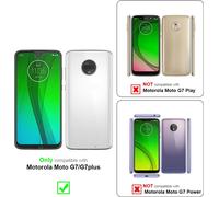 Cadorabo film blindé pour Motorola MOTO G7 / G7 PLUS film de protection en noir film plein écran tempéré verre de protection