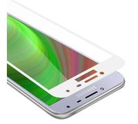 Cadorabo film blindé pour Samsung Galaxy J4 2018 film de protection en blanc film plein écran tempéré verre de protection