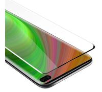 Cadorabo film blindé pour Samsung Galaxy S10 PLUS film de protection en noir film plein écran tempered verre de protection