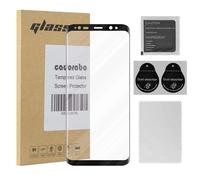 Cadorabo film blindé pour Samsung Galaxy S8 film de protection en noir film Full Glue Tempered verre de protection d'écran