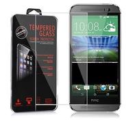 Cadorabo Film de protection pour HTC ONE M8 (2.Gen.) en Transparent Verre de protection d'écran trempé