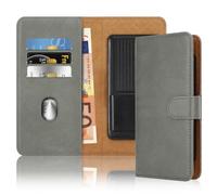 cadorabo Housse à Rabat Compatible avec Samsung Galaxy A5 2018-Housse pour téléphone Portable avec Compartiment pour Carte,PU Cuir 360 degrés Book Cove Portable à Rabat Gris