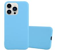 Coque pour Apple iPhone 14 PRO en CANDY BLEU Housse de protection Étui en silicone TPU flexible