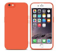 cadorabo Housse Compatible avec Apple iPhone 6 Plus / 6S Plus en Fluid Orange - Étui de Protection en Silicone TPU Flexible