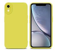 Coque pour Apple iPhone XR en FLUID JAUNE Housse de protection Étui en silicone TPU flexible