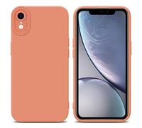cadorabo Housse Compatible avec Apple iPhone XR en Fluid Orange Clair - Étui de Protection en Silicone TPU Flexible