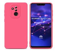 cadorabo Housse Compatible avec Huawei Mate 20 Lite en Fluid Rouge - Étui de Protection en Silicone TPU Flexible