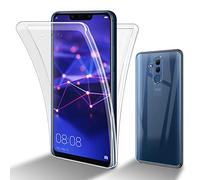 cadorabo Housse Compatible avec Huawei Mate 20 Lite en Transparent - 360° Full Body Coque de Protection - Protection Frontale et Dorsale, Protection intégrale avec Protection d'écran