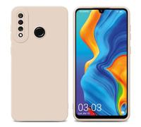 cadorabo Housse Compatible avec Huawei P30 Lite en Fluid CRÈME - Étui de Protection en Silicone TPU Flexible