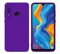 cadorabo Housse Compatible avec Huawei P30 Lite en Fluid Violet FONCÉ - Étui de Protection en Silicone TPU Flexible