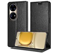 cadorabo Housse Compatible avec Huawei P50 Pro en Noir Nuit - Coque de Protection avec Fermeture magnétique, Fonction de Support et Compartiment pour Carte