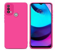 cadorabo Housse Compatible avec Motorola Moto E20 en Fluid HOTPINK - Étui de Protection en Silicone TPU Flexible