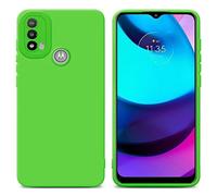 cadorabo Housse Compatible avec Motorola Moto E20 en Fluid Vert - Étui de Protection en Silicone TPU Flexible