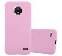 Cadorabo Housse compatible avec Motorola MOTO E4 en CANDY ROSE VIF - Étui de protection en silicone TPU flexible
