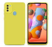 cadorabo Housse Compatible avec Samsung Galaxy A11 / M11 en Fluid Jaune - Étui de Protection en Silicone TPU Flexible