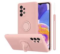 cadorabo Housse Compatible avec Samsung Galaxy A23 4G en Liquid Pink - Étui de Protection en Silicone TPU Flexible avec Anneau