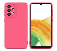 cadorabo Housse Compatible avec Samsung Galaxy A32 4G en Fluid Rouge - Étui de Protection en Silicone TPU Flexible