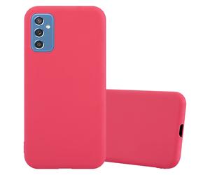 Cadorabo Housse compatible avec Samsung Galaxy M52 5G en CANDY ROUGE - Étui de protection en silicone TPU flexible