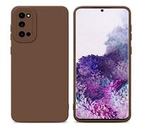 cadorabo Housse Compatible avec Samsung Galaxy S20 en Fluid Marron - Étui de Protection en Silicone TPU Flexible