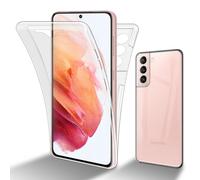 Cadorabo Housse Compatible Avec Samsung Galaxy S22 En Transparent - 360° Full Body Housse De Protection - Protection Frontale Et Dorsale, Protection Intégrale Avec Protection D'écran