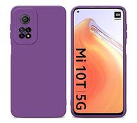 cadorabo Housse Compatible avec Xiaomi Mi 10T / Mi 10T Pro en Fluid Violet Mat - Étui de Protection en Silicone TPU Flexible