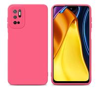 cadorabo Housse Compatible avec Xiaomi RedMi Note 10 5G / POCO M3 Pro 5G en Fluid Rouge - Étui de Protection en Silicone TPU Flexible