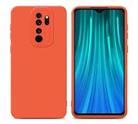 cadorabo Housse Compatible avec Xiaomi RedMi Note 8 Pro en Fluid Orange - Étui de Protection en Silicone TPU Flexible