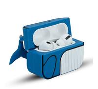 cadorabo Housse de Protection Compatible avec Apple AirPod Pro 2 - Etui pour Casque Portable en Silicone Porte-clés 3D - Design Blue Whale - Boîtier de Protection pour Bouchons d'oreille