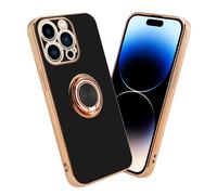 Cadorabo Housse de protection pour Apple iPhone 14 PRO Housse en noir Etui Case Cover protection caméra support voiture magnétique