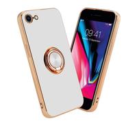 Cadorabo Housse de protection pour Apple iPhone 7 / 7S / 8 / SE 2020 Housse en blanc Etui Case Cover protection caméra magnétique