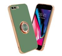 Cadorabo Housse de protection pour Apple iPhone 7 PLUS / 7S PLUS / 8 PLUS Housse en vert Etui Case Cover protection caméra magnétique