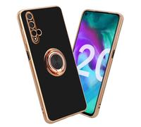 Cadorabo Housse de protection pour Honor 20 / 20S / Huawei NOVA 5T Housse en noir Etui Case Cover protection caméra magnétique