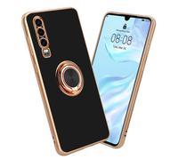 Cadorabo Housse de protection pour Huawei P30 Housse en noir Etui Case Cover protection pour appareil photo support magnétique pour voiture