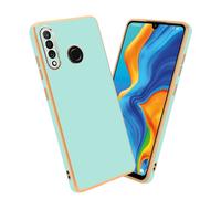 Cadorabo Housse de protection pour Huawei P30 LITE Housse en vert Housse pour téléphone portable TPU Silicone Protection pour appareil photo Etui Case