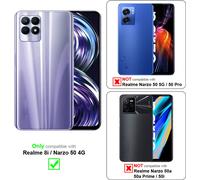 Cadorabo Housse de protection pour Realme 8i / Narzo 50 4G Housse en transparent 360° Etui Full Body Housse de portable Cover Case