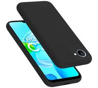 Cadorabo Housse de protection pour Realme C30 / Narzo 50i PRIME Housse en noir pour téléphone portable Case Cover TPU Etui