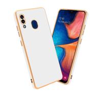 Cadorabo Housse de protection pour Samsung Galaxy A20 / A30 / M10s Housse en blanc Housse de téléphone portable TPU Silicone Protection pour appareil photo Etui Case