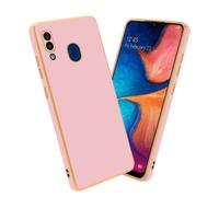 Cadorabo Housse de protection pour Samsung Galaxy A20 / A30 / M10s Housse en rose Housse de téléphone portable TPU Silicone Protection pour appareil photo Etui Case