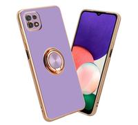 Cadorabo Housse de protection pour Samsung Galaxy A22 5G Housse en violet Etui Case Cover protection caméra support voiture magnétique