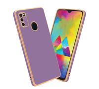 Cadorabo Housse de protection pour Samsung Galaxy M21 / M30s Housse en lilas Housse téléphone portable TPU silicone Protection pour appareil photo Etui Case