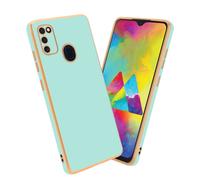 Cadorabo Housse de protection pour Samsung Galaxy M21 / M30s Housse en vert Housse pour portable TPU silicone Protection pour appareil photo Etui Case