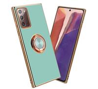 Cadorabo Housse de protection pour Samsung Galaxy NOTE 20 Housse en turquoise Etui Case Cover Protection caméra support voiture magnétique