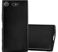 Cadorabo Housse de protection pour Sony Xperia XZ1 COMPACT Housse en noir Housse téléphone portable TPU silicone Etui Cover Case