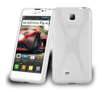 Cadorabo Housse de téléphone portable pour LG OPTIMUS F5 / LUCID 2 en Transparent Housse TPU Silicone Backcover Case
