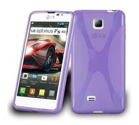 Cadorabo Housse de téléphone portable pour LG OPTIMUS F5 / LUCID 2 en violet Housse TPU silicone Backcover Case