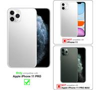 Cadorabo Housse pour Apple iPhone 11 PRO Housse rose Etui TPU silicone Case Cover Stand-fonction